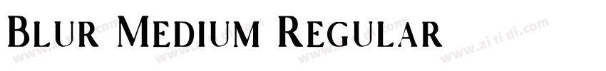 Blur Medium Regular字体转换